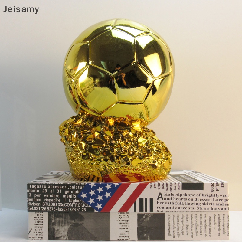[Jei] European Football Golden Ball Trophy Souvenir Soccer Spherical