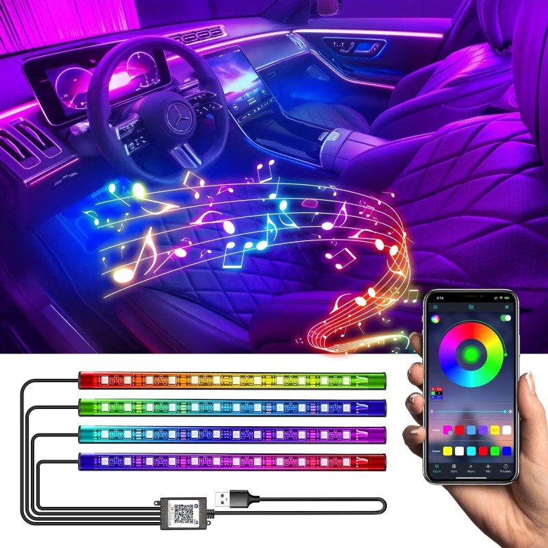 L12 Automobile Atmosphere Lamp Car Interior Atmosphere Lights 12V LED