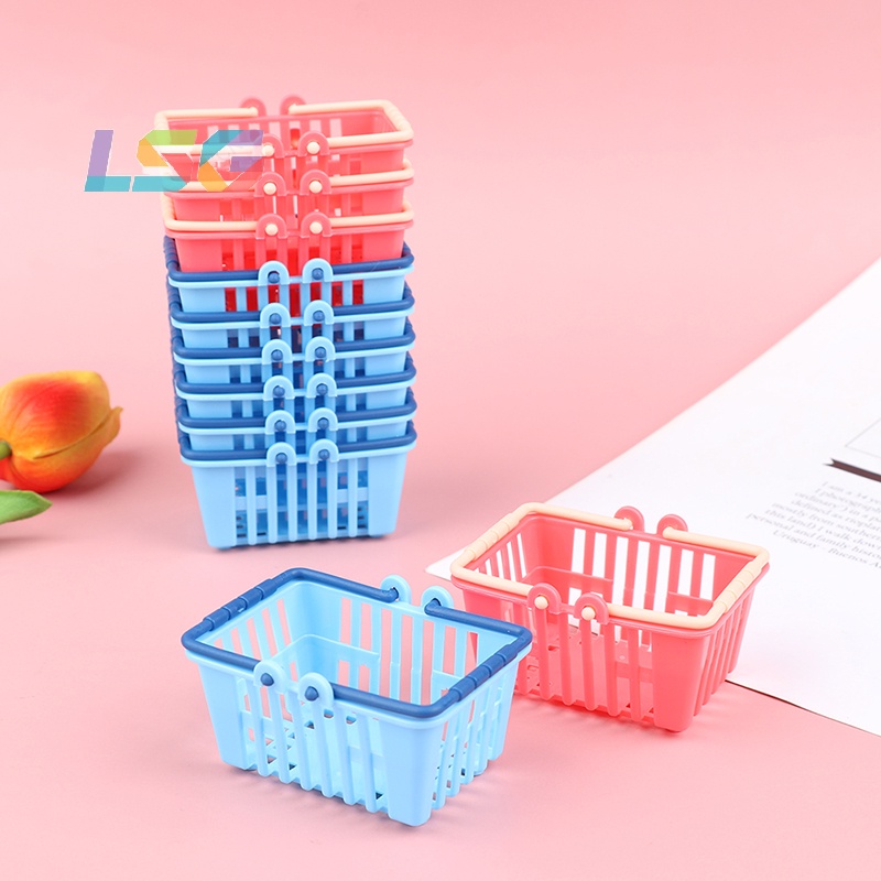 [LSG] Shopping Basket Toys Kids Mini Supermarket Shopping Hand Basket