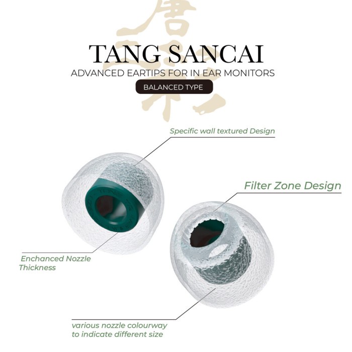 Tangzu TANGZU Tang San Cai Tang Sancai Eartips Premium Medical Original ...