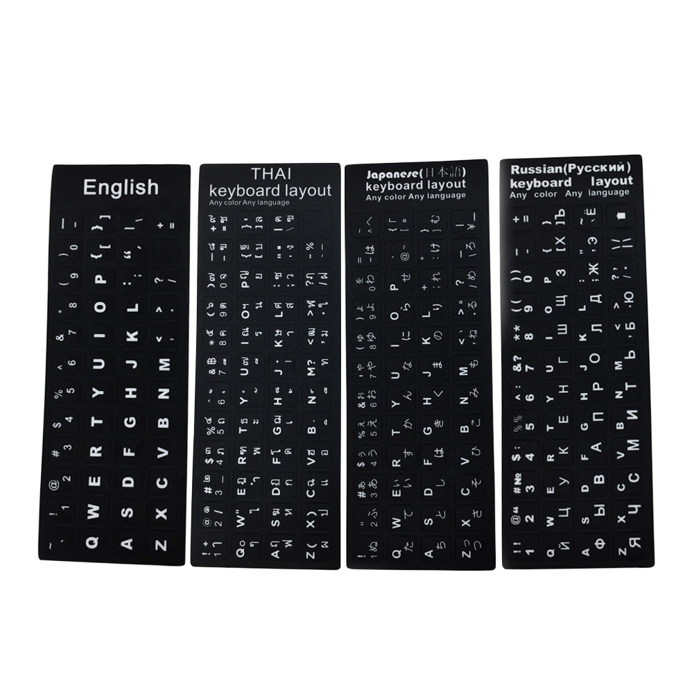 FM_English Russian Japanese Thai Letters Laptop Computer Keyboard ...