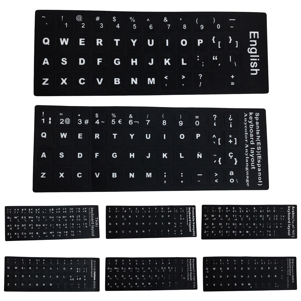 FM_Keyboard Sticker Protective Non-marking Universal Multiple Language ...