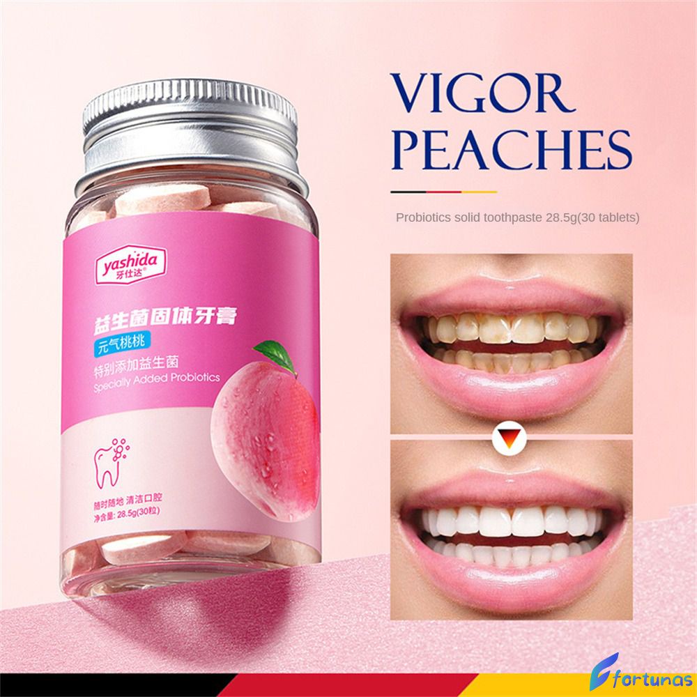 Danshuer Probiotic Solid Toothpaste Tablets Portable Lazy People Rinse