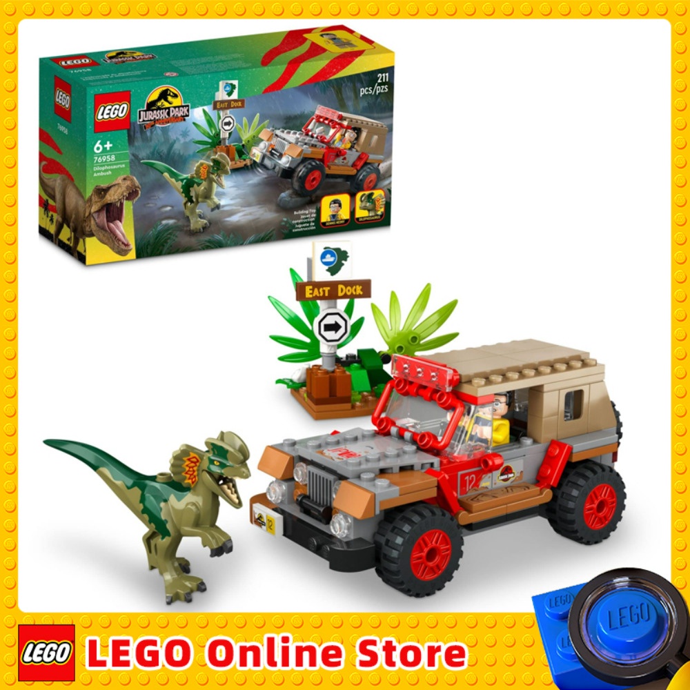 LEGO Jurassic Park Dilophosaurus Ambush 76958 Buildable 30th ...