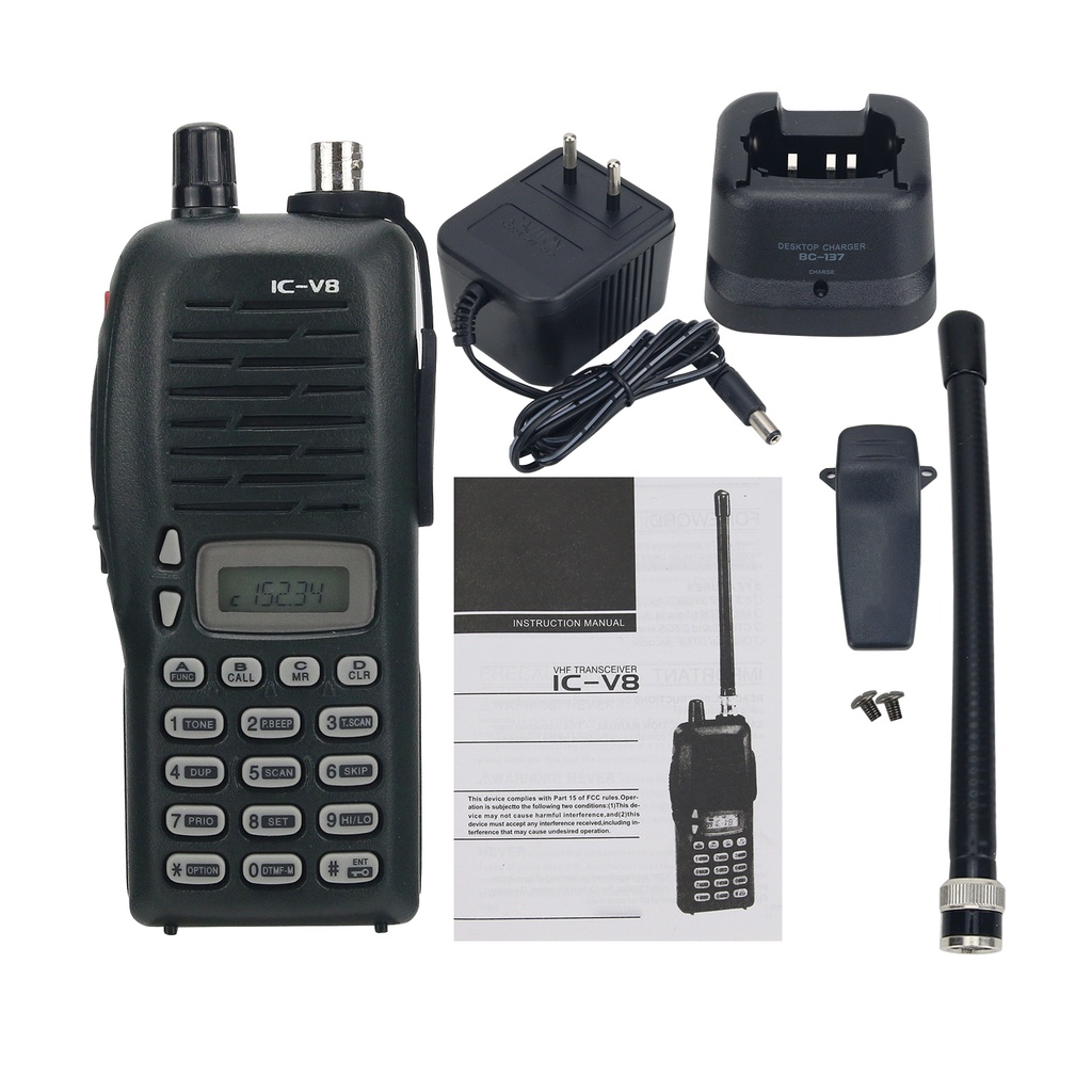 ICOM IC-V8 VHF Transceiver 5.5W VHF Radio Walkie Talkie | Shopee ...