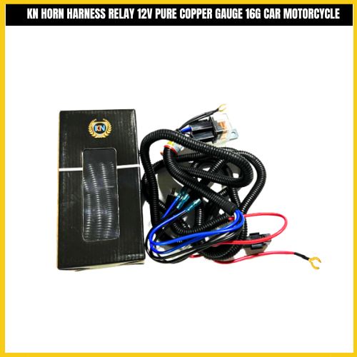KN HORN HARNESS RELAY 12V PURE COPPER GAUGE 16G CAR MOTORCYCLE 1 Year
