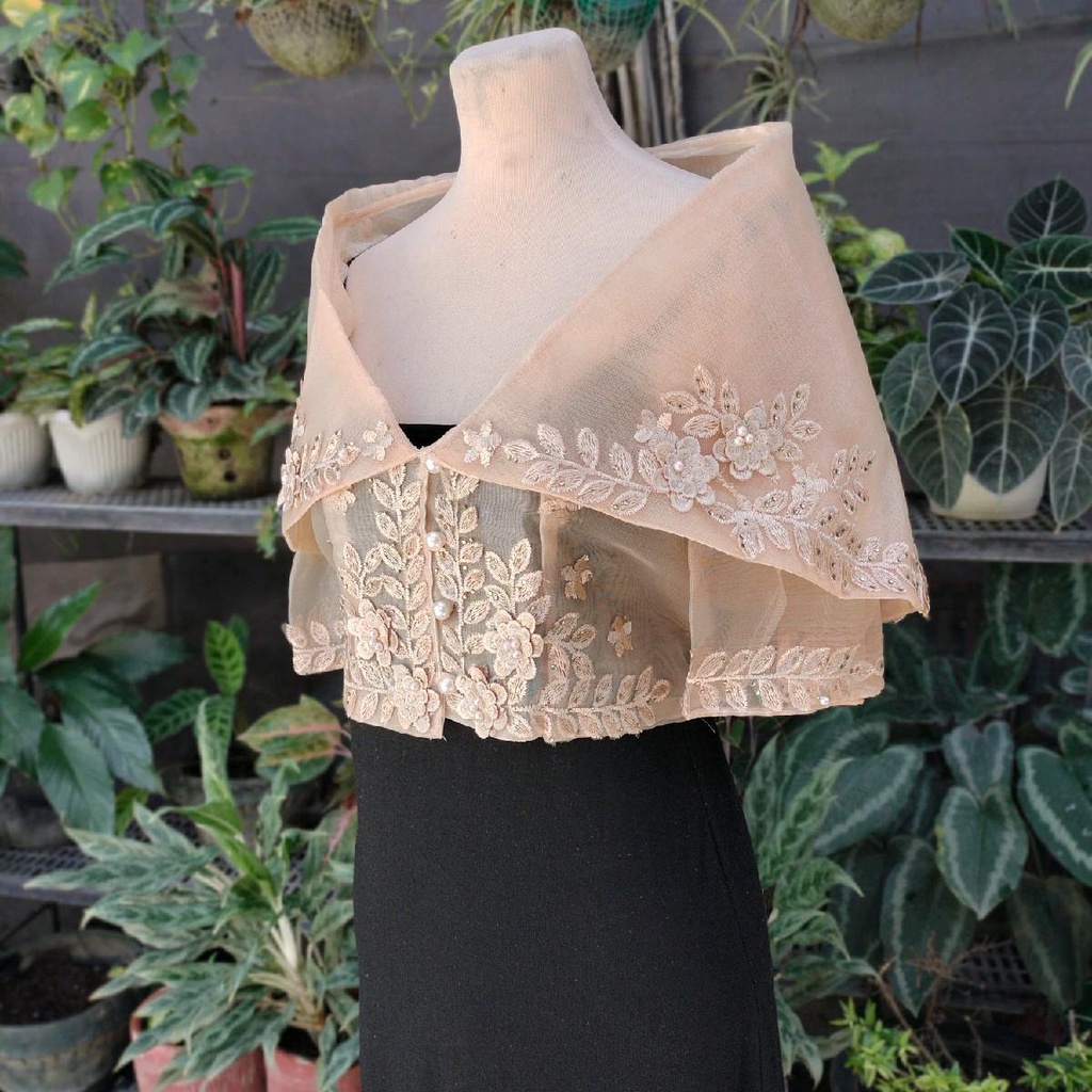 HABLON Modern Filipiniana Traditional Maria Clara Style KimonaTop with ...