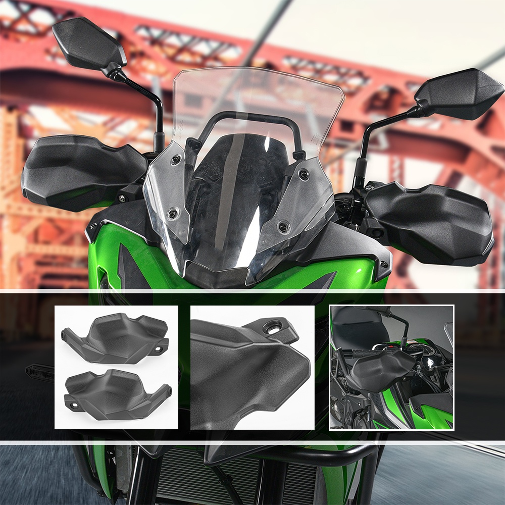 Wind Handguard Handle Bar Hand Guards Windshield Protector For Kawasaki