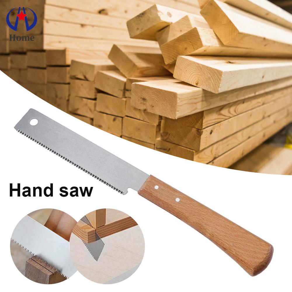 Japanese 12" Hand Saw Nonslip Wooden Handle Pull Saw Flush Cut Saw