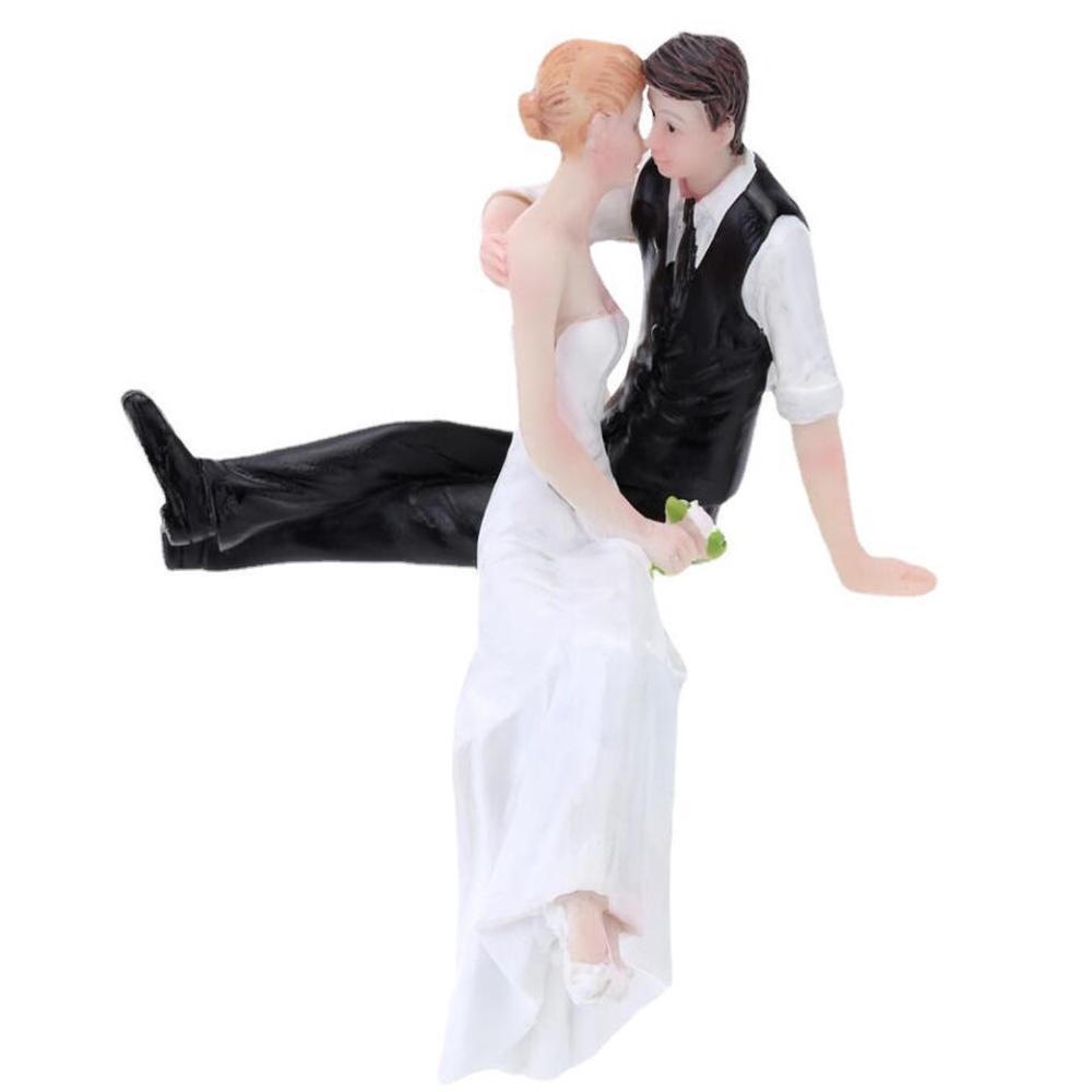 Synthetic Resin Bride & Groom Wedding Cake Topper Romantic Wedding ...