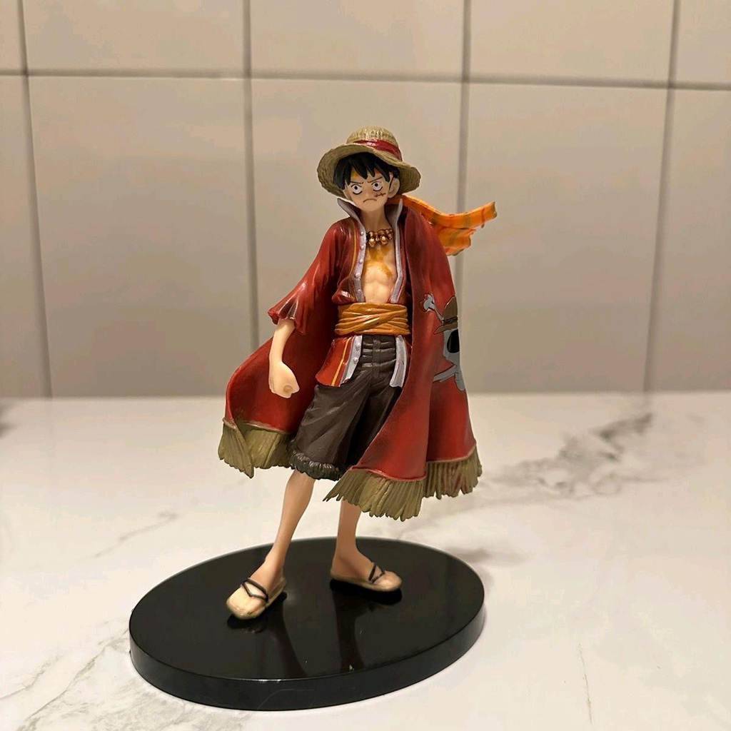 Monkey d Luffy Action Figure with One Piece Anime Straw Hat | Shopee ...