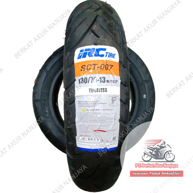 IRC SCT 007 130/70-13 Nmax Rear Tire with Valve BONUS | Shopee