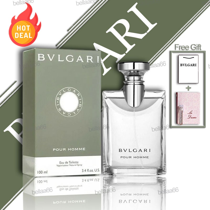 Perfume Bvlgari Pour Homme 100ml edt men's perfume fresh smell Shopee