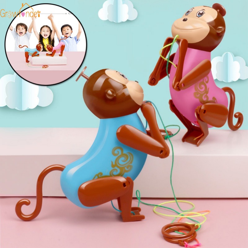 Novelty Portable Mini Climbing Rope Monkey Toy INS Lovely Delicate ...