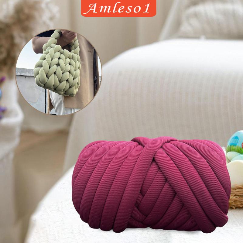 [Amleso1] Chunky Yarn Bulky Chunky Yarn Crocheting Braided Knot 500G