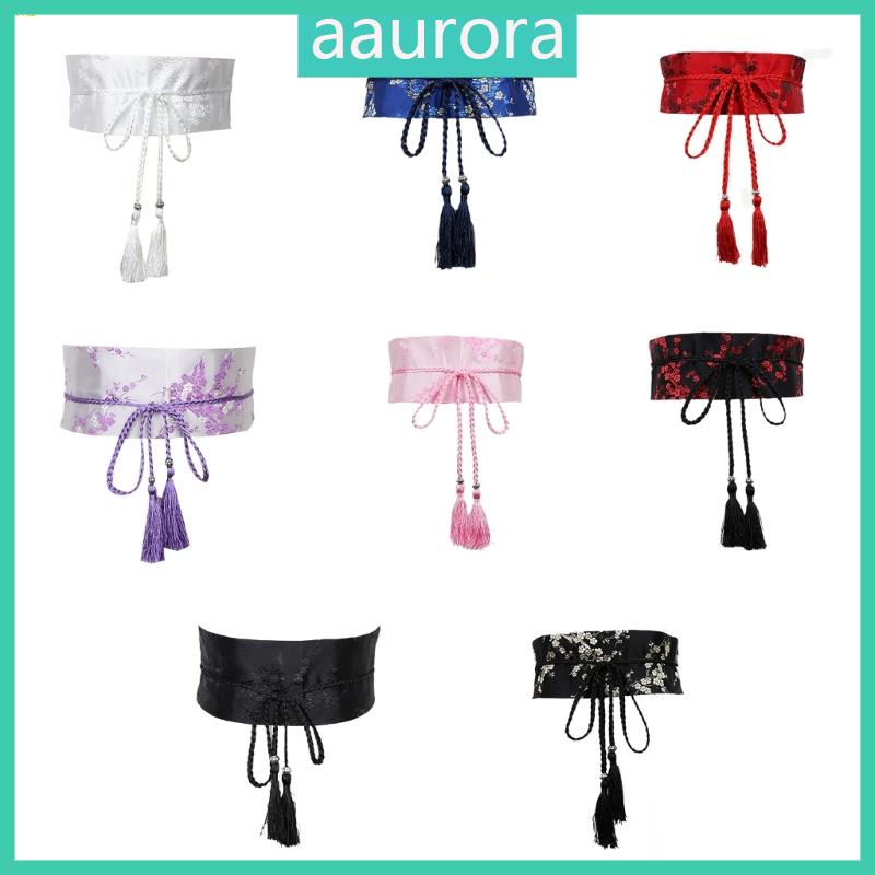aaur Vintage Hanfu Girdle Belt Chinese Elegant Tie Belt for Wrap Dress