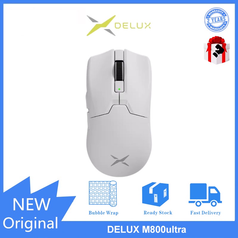 DELUX M800ultra Lightweight three-mode wired wireless 2.4G Bluetooth ...