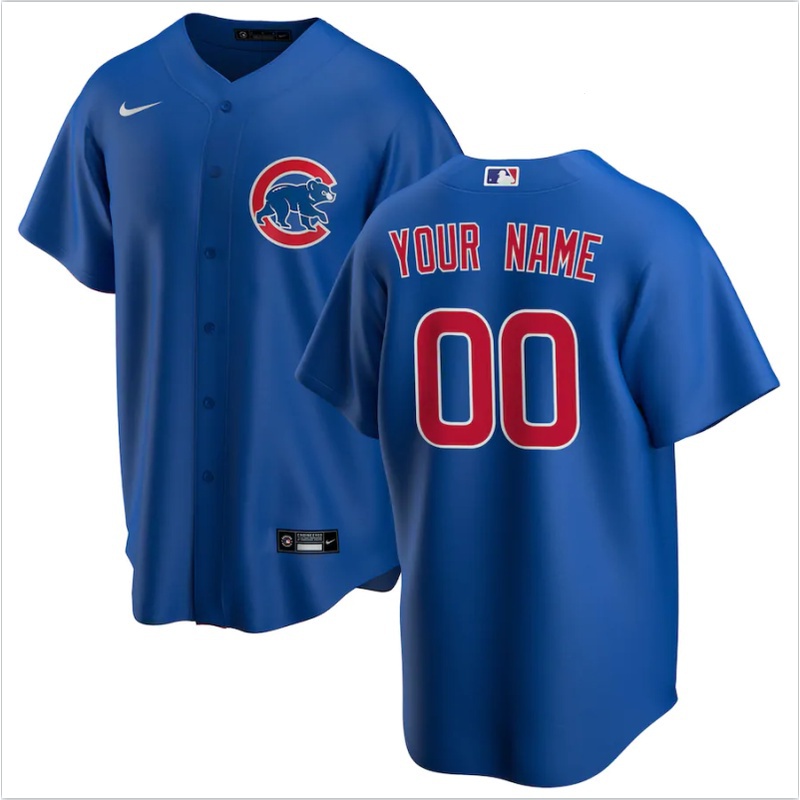 Custom MLB Chicago Cubs 44 Anthony Rizzo blue white gray army green Elite baseball jersey Shopee Philippines