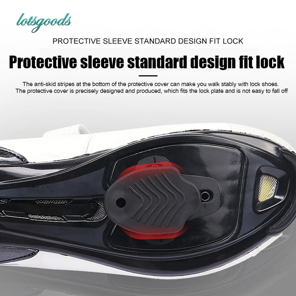 1 Pair Rubber Cleat Covers Mountain MTB Bike Cycling Self Locking Pedal