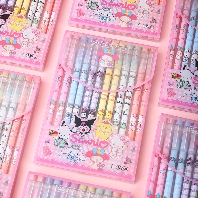 Sanrio QD-21033 Erasable Friction Pen Set (12pcs.) | Shopee Philippines