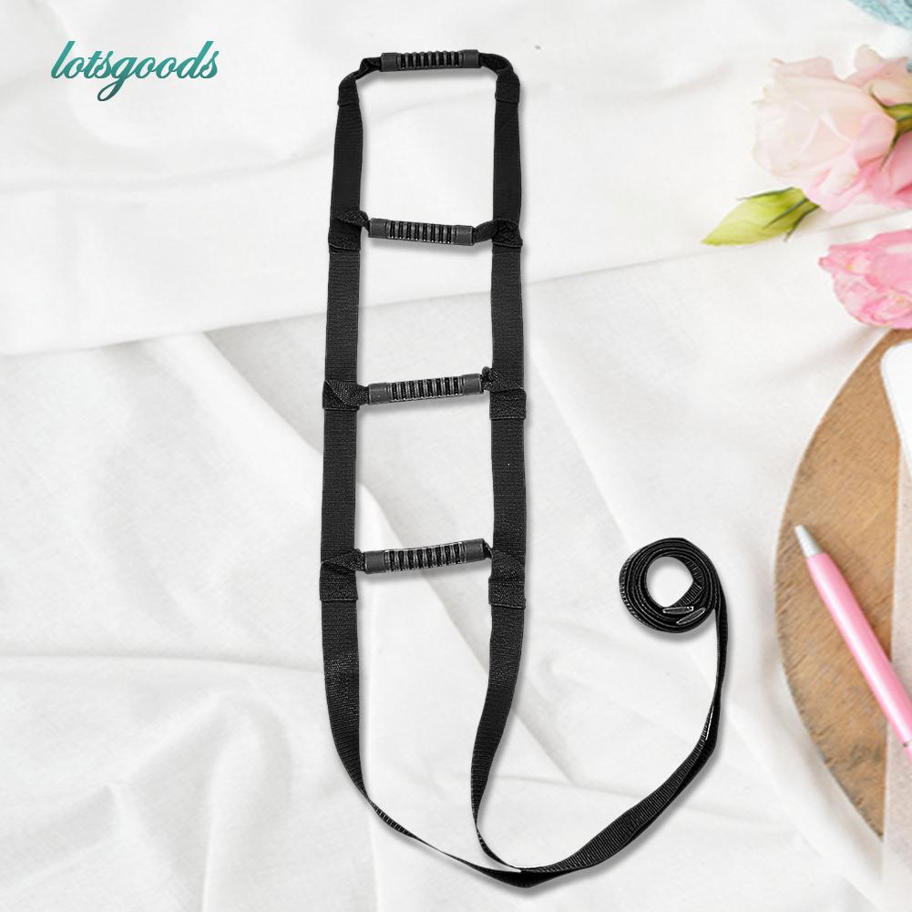 Hand Grips Sit Up Pull Up Handle Rope Ladder Adjustable Nylon with 4 ...