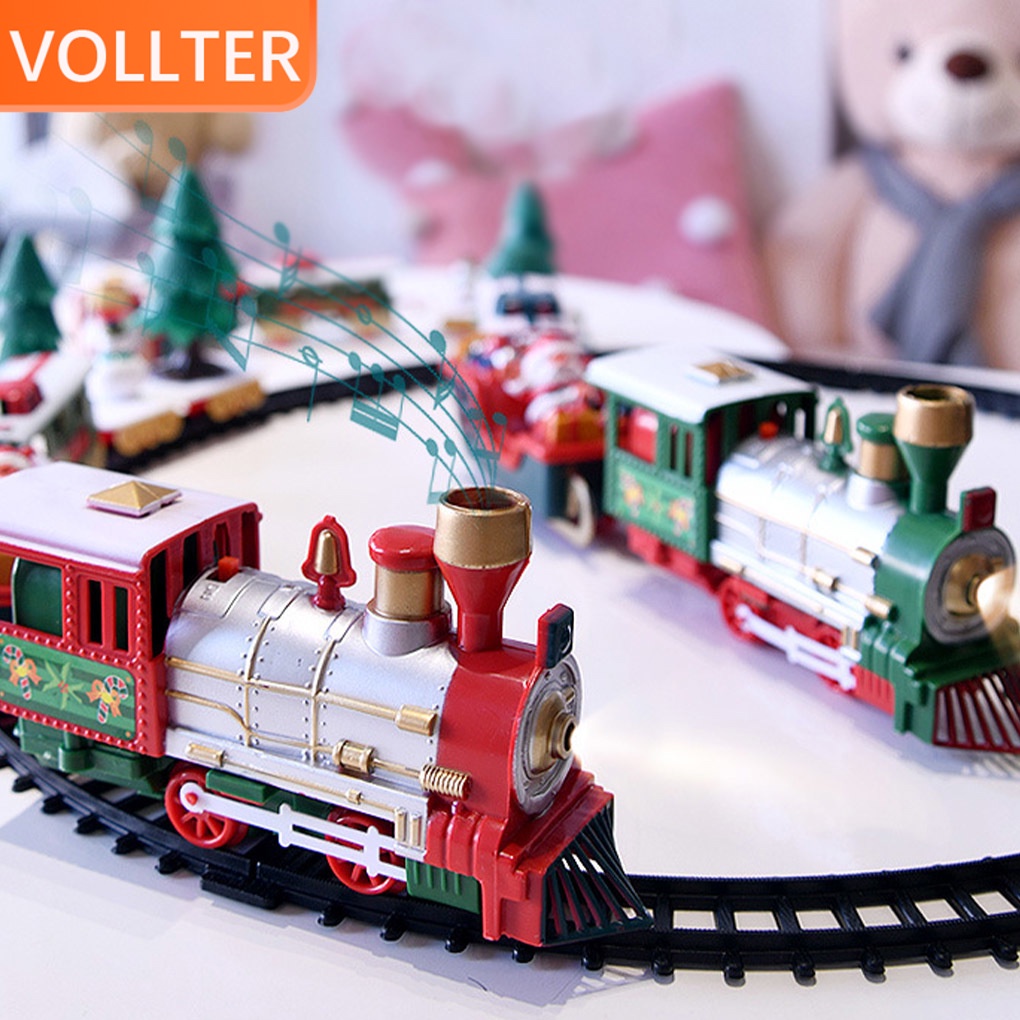 Christmas Under Tree Classic Express Train Set Traditional Xmas ...