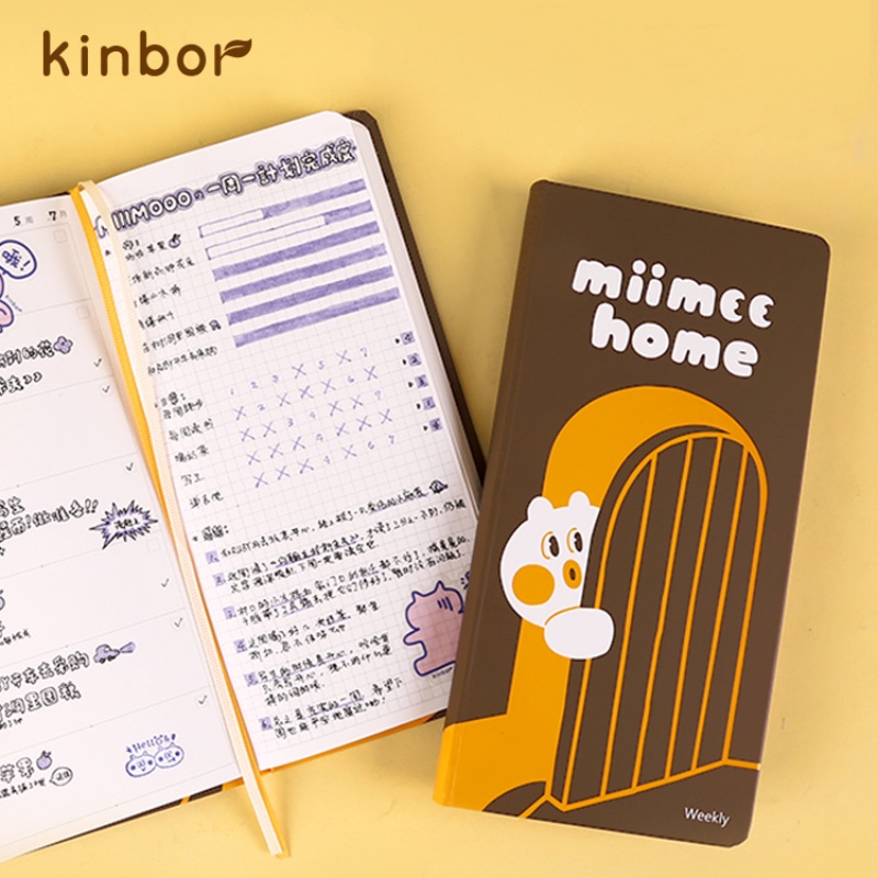Kinbor MIMO Weekly Plan Weeks Handbook High Value Record Book Cute ...