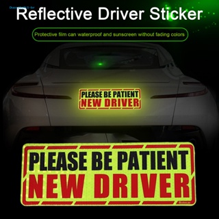 4 Pcs Student Driver Car Reflective Cute Magnet Stickers for New