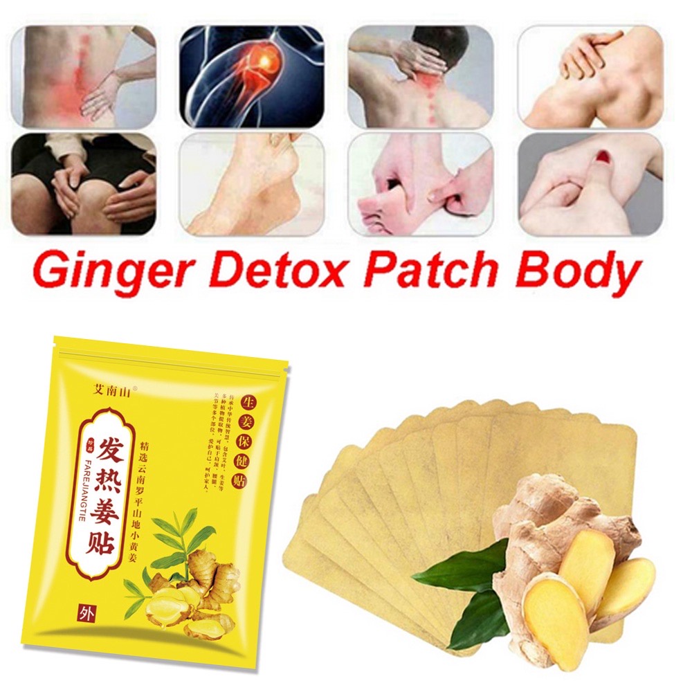 100pcs Herbal Ginger Pain Relief Patch Promote Blood Circulation ...
