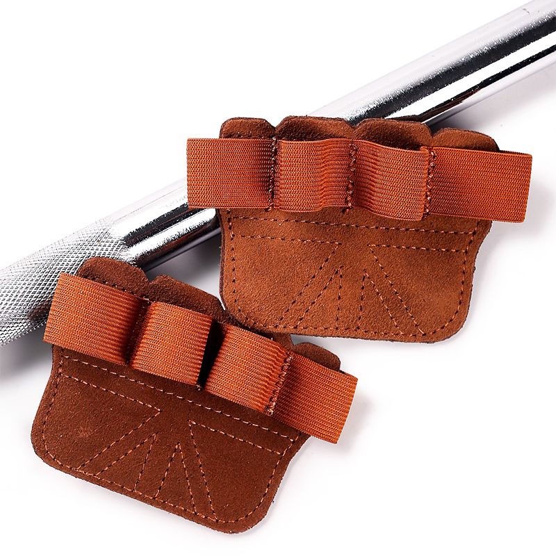 Cowhide Four Finger Hand Protection Palm Fitness Booster Belt Palm Protection Fitness Protection Half Finger Gloves Non Slip Equipment Horizontal Bar Hand Protection Shopee Philippines