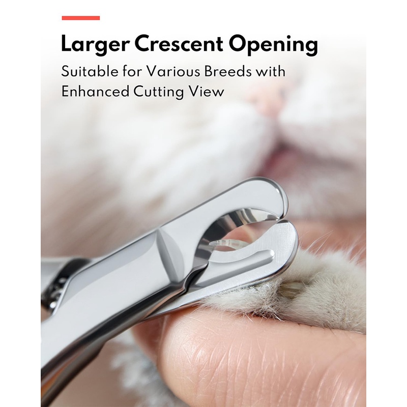 Benepaw Professional Stainless Steel Pet Nail Clippers Safe Sharp ...