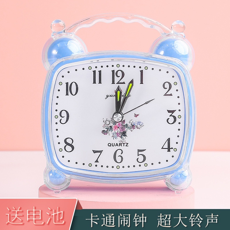 Fashion Student Alarm Clock Children Cartoon Clock Bedside Simple Small