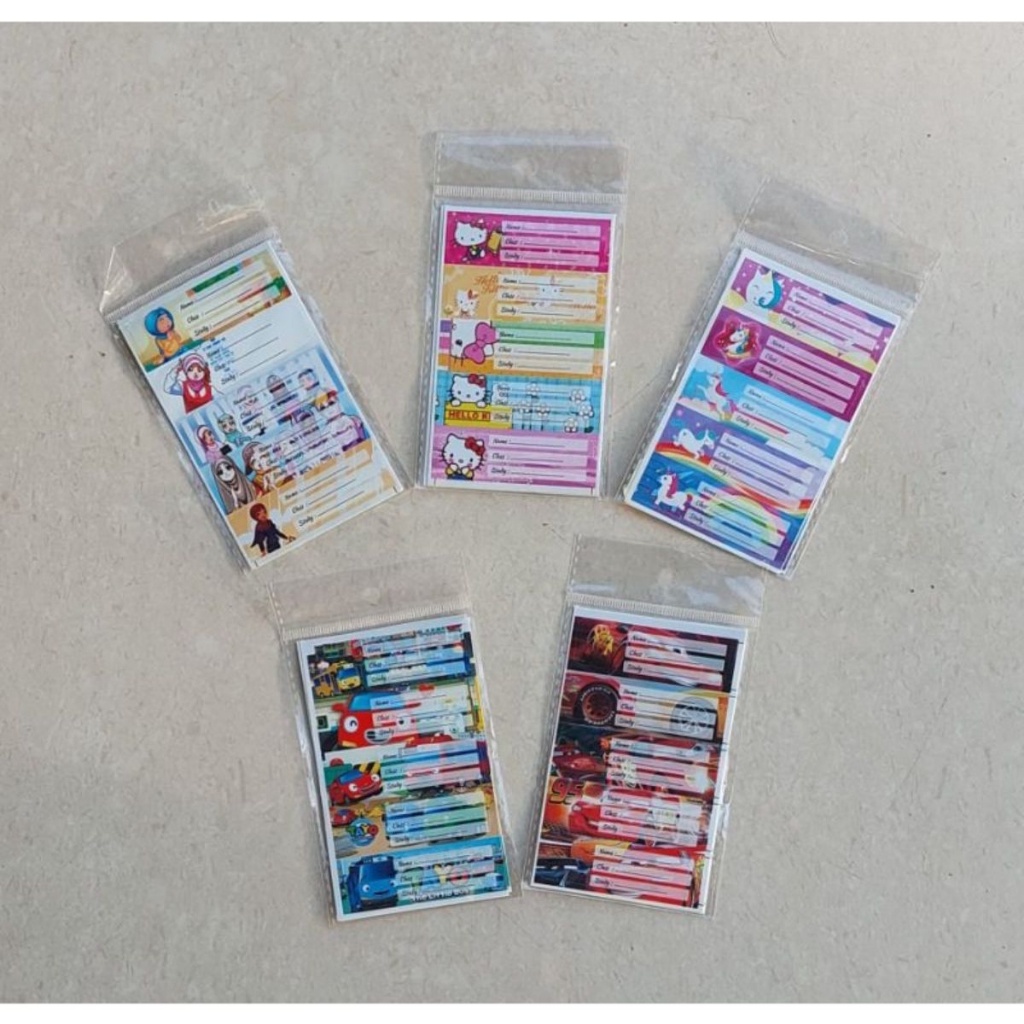 Sticker Label Textbook Children Theme Cartoon Character Muslim Theme DM ...