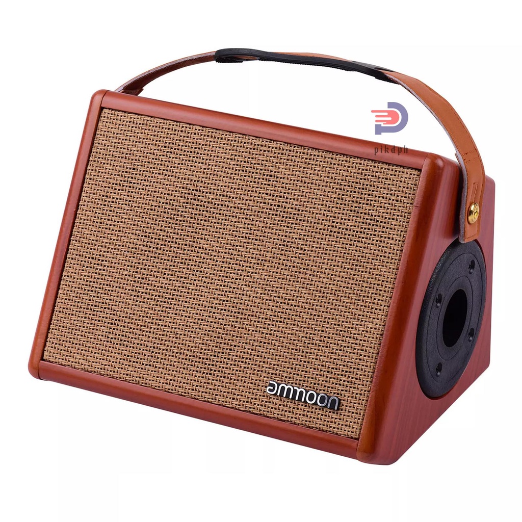 ammoon AC-25 25W Portable Acoustic Guitar Amplifier Rechargeable Amp ...
