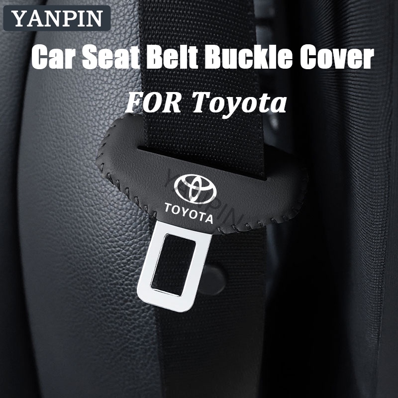 For Toyota Car Seat Belt Buckle Cover Buckle Decoration Case Veloz Vios Wish Unser Avanza Sienta Hiace Estima Chr Altisah Harrier Camry Corolla Prado