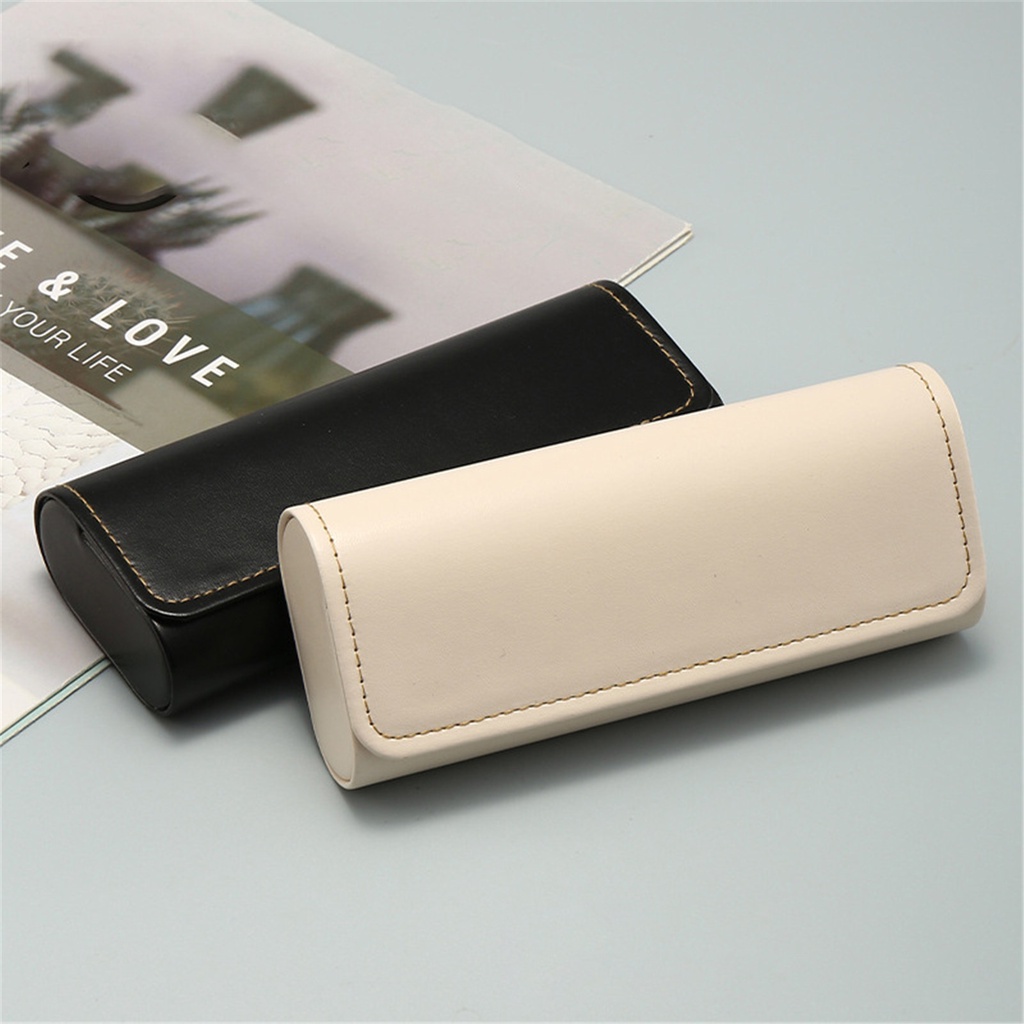 Glasses Case For Men & Women, Hard Eyeglass Case Closure In