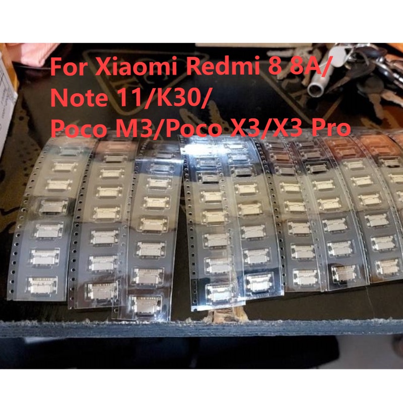 5-30pcs For Xiaomi Redmi 8 8A/Note 11/K30/Poco M3/Poco X3/X3 Pro Type C ...