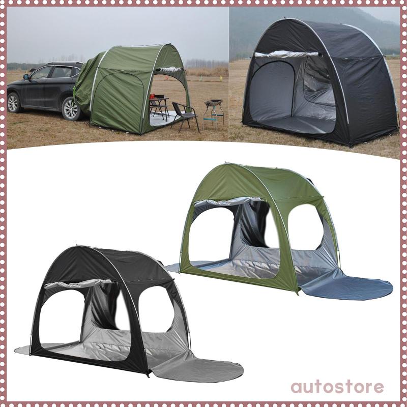 [ Car Trunk Rear Tent Camping Awning Tail Extension Van 3 Door Design