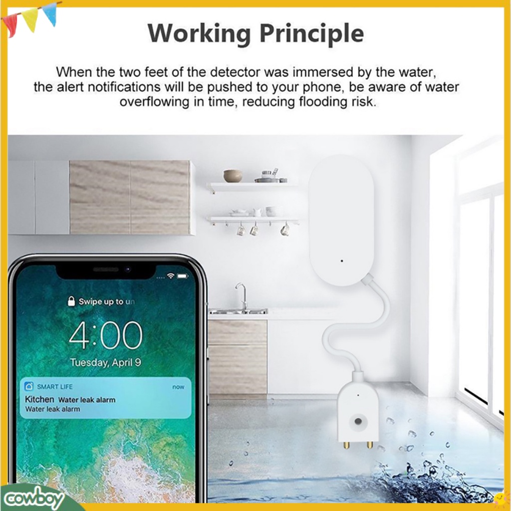 cowboy Flooding Sensor Plug And Play Battery Powered Low Energy