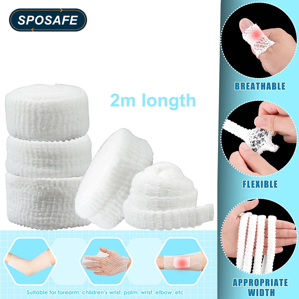 SPOSAFE 1 Roll Net Tubular Bandage for Wrist Forearm Elbow Knee Injury