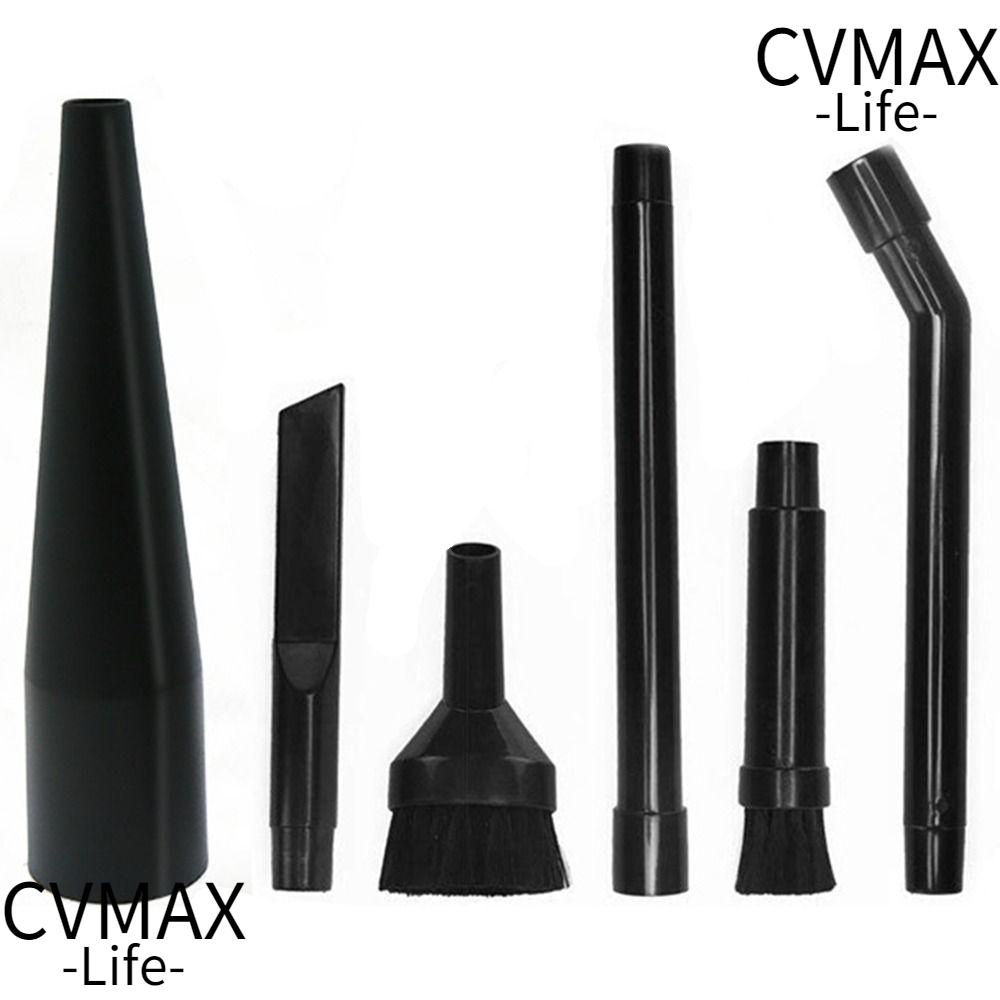 CMAX 6PCS Wet Dry Vacuum Attachment, Black Plastic Vacuum Cleaner