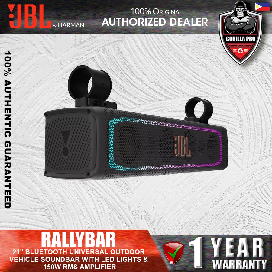JBL RALLYBAR JBL RALLYBAR is a IP66 rated water resistant Bluetooth ...