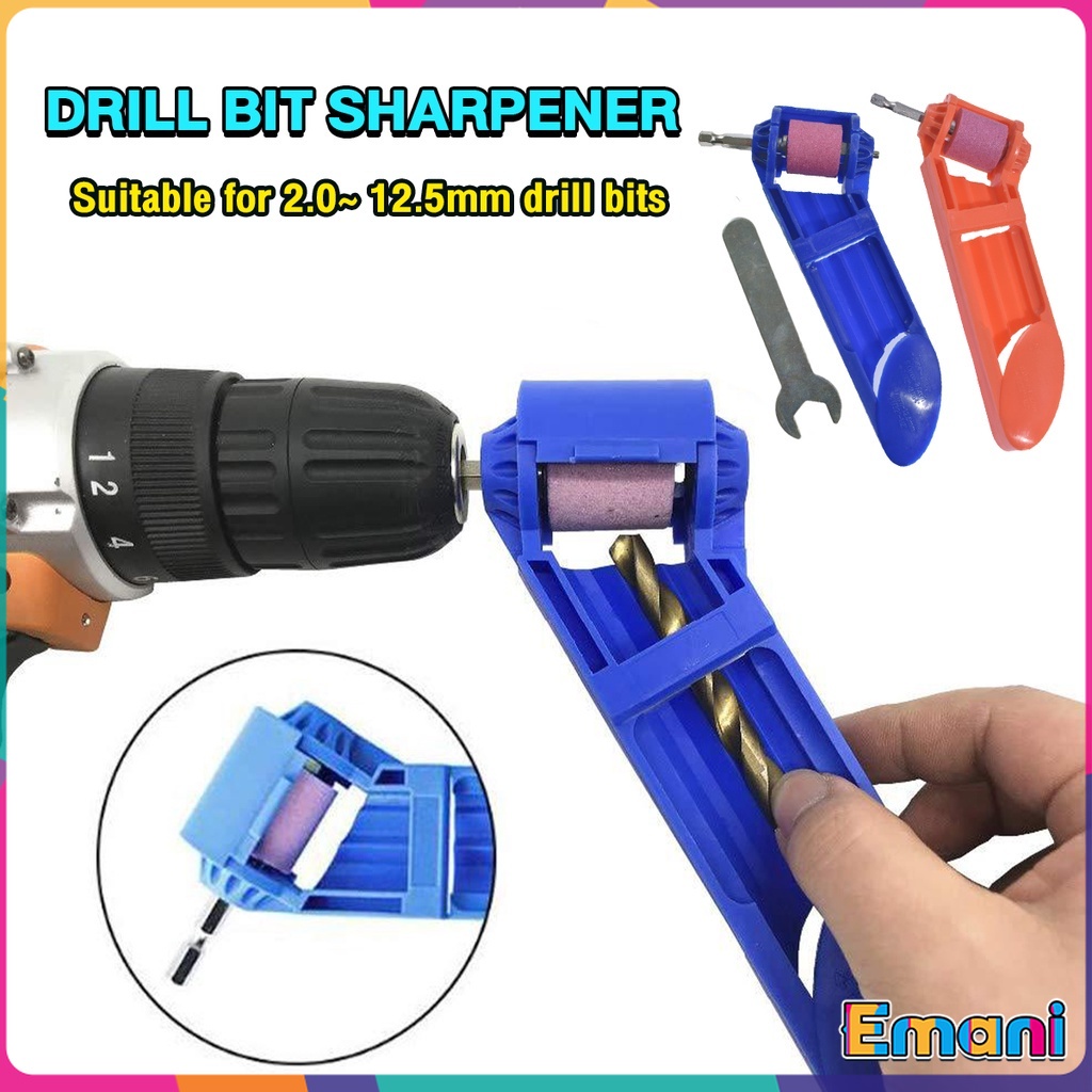 Emani Portable Drill Bit Sharpener Corundum Grinding Wheel Tool ...