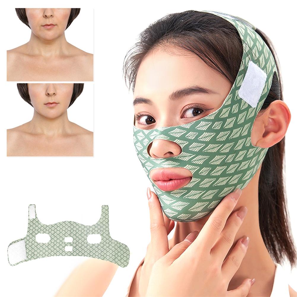 Face Sculpting Lifting Sleep Mask Elastic Fabric Adjustable V Face