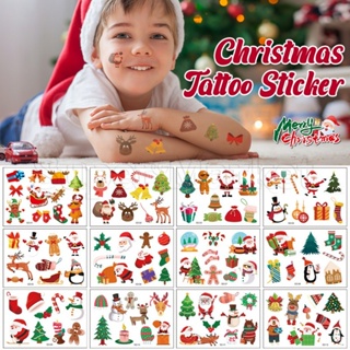 Christmas Waterproof Temporary Tattoo Sticker Cute Face Stickers