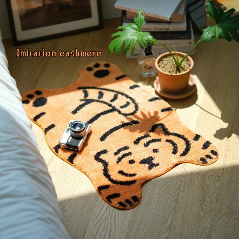 Cartoon Tiger Plush Rug Bedroom Bed Mat Tatami Mat Balcony Bay Window ...