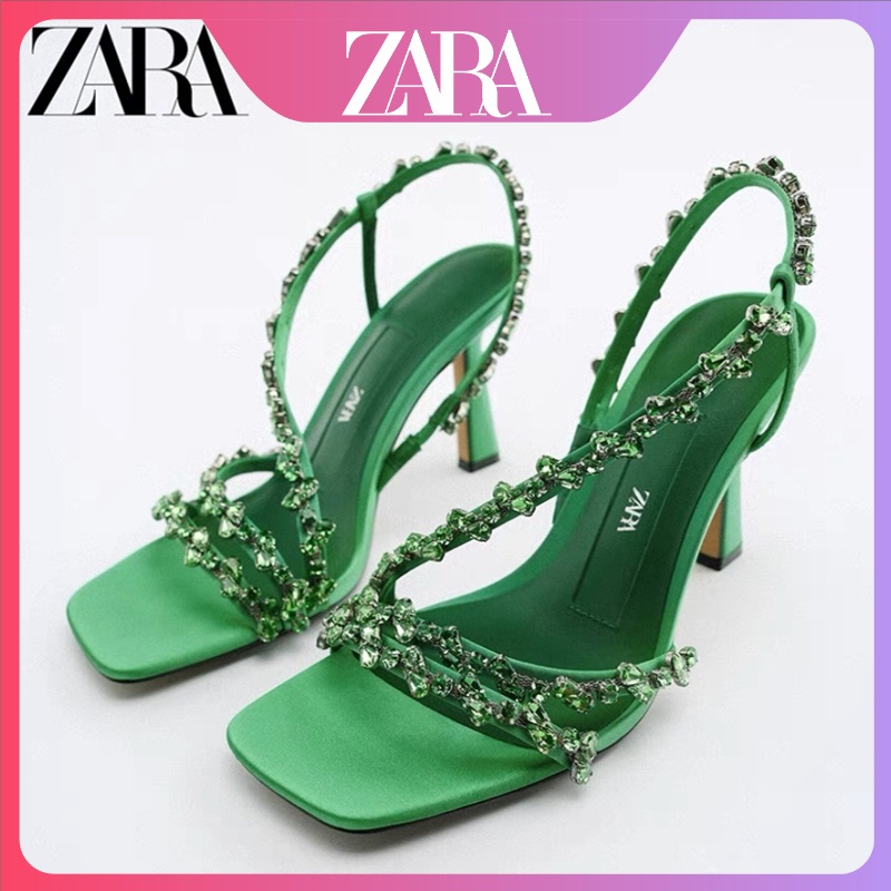 Zara store shoes green