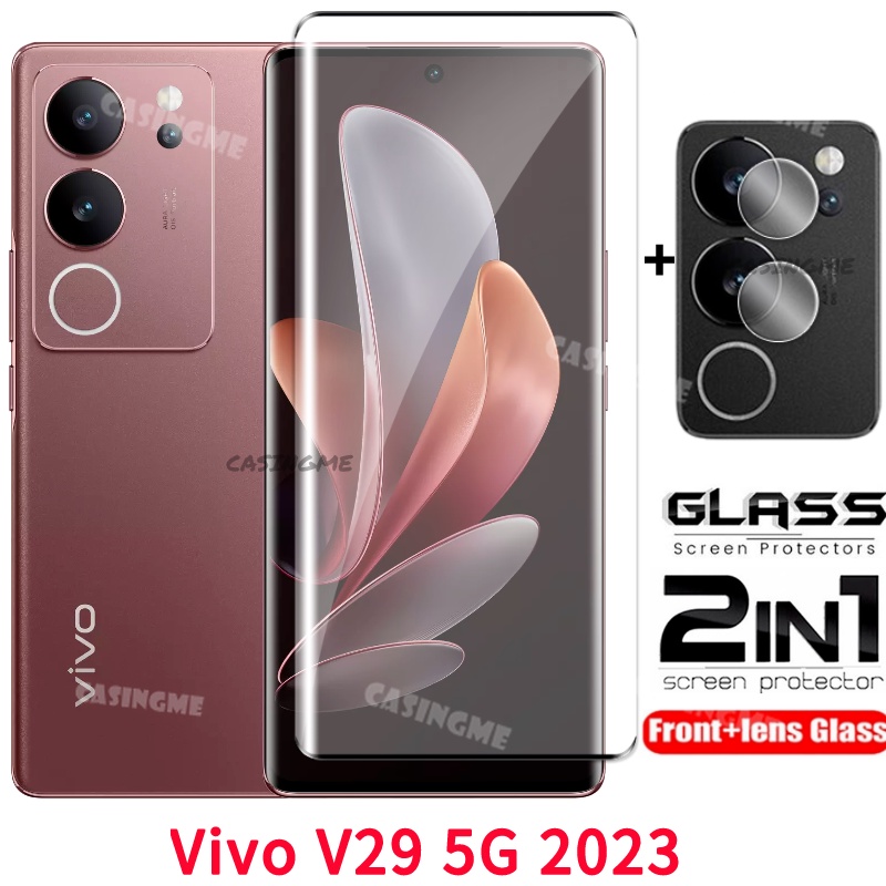 Vivo V29 V30 V30e 5g 2023 Tempered Glass Film 2 In 1 Screen Protector For Vivov29 V29pro Vivo 0808