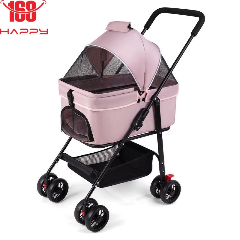 Suitable for 30kg Pet Stroller Outdoor Foldable Straps Sturdy ...