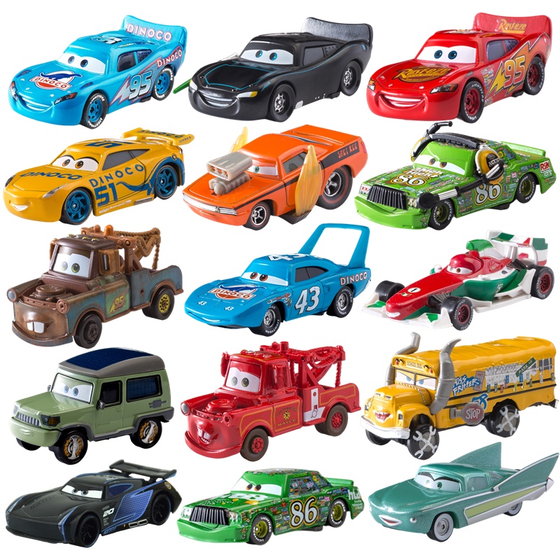 Cars Disney Pixar Cars Lightning McQueen 1:55 Alloy Metal Model Car Toy ...